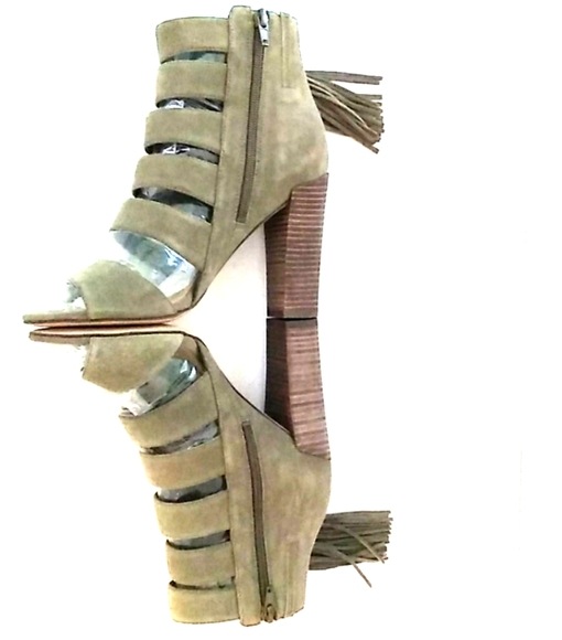 **SALE** NEW GUESS Blasa Suede Strappy Ankle Heel - Picture 3 of 6